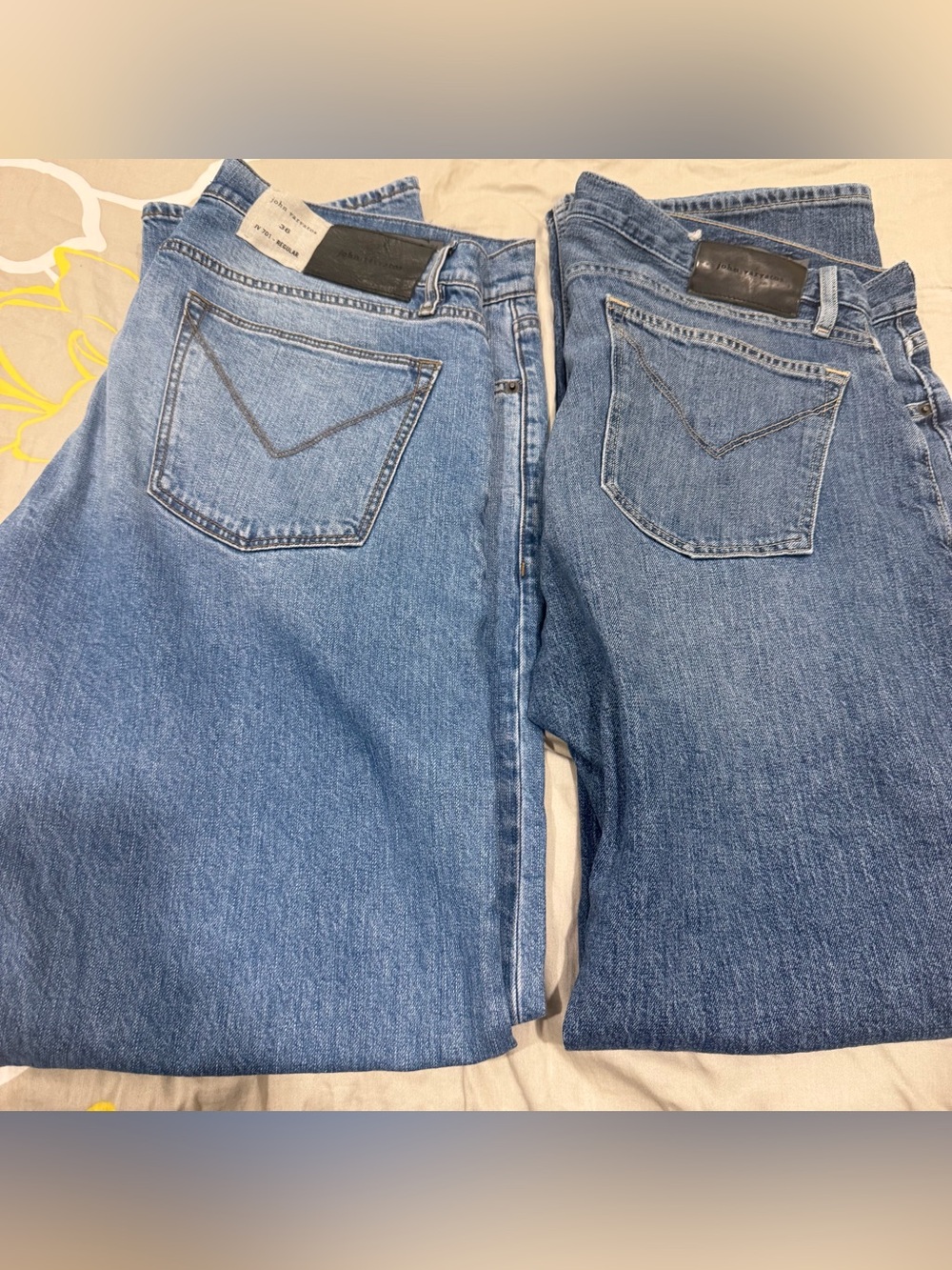 John Varvatos Straight Leg Denim Jeans